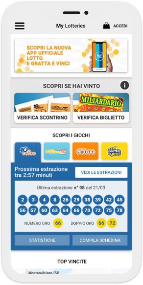 App My Lotteries: Gioco del Lotto, 10eLotto e MillionDAY .